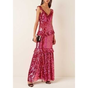 Needle & Thread Scarlett Sequined gown